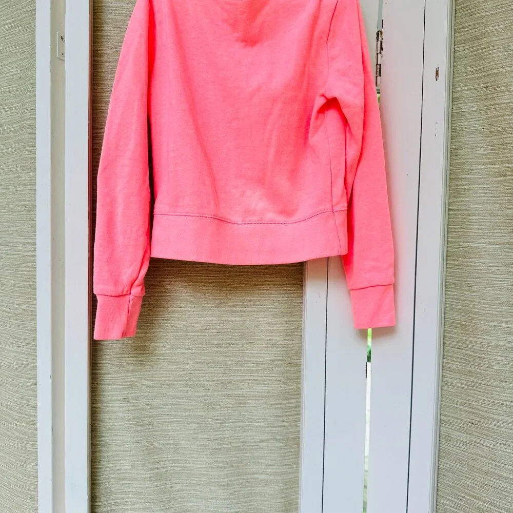 Justice Girls Have More Fun Panda Peace Sign Sweatshirt Neon Pink Girls 7